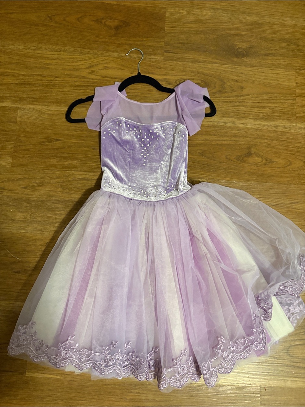 Lavender Princess Tulle Dance Dress Costume for Kids